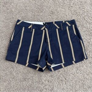 Volcom Navy Striped Womens 28 Chino Short